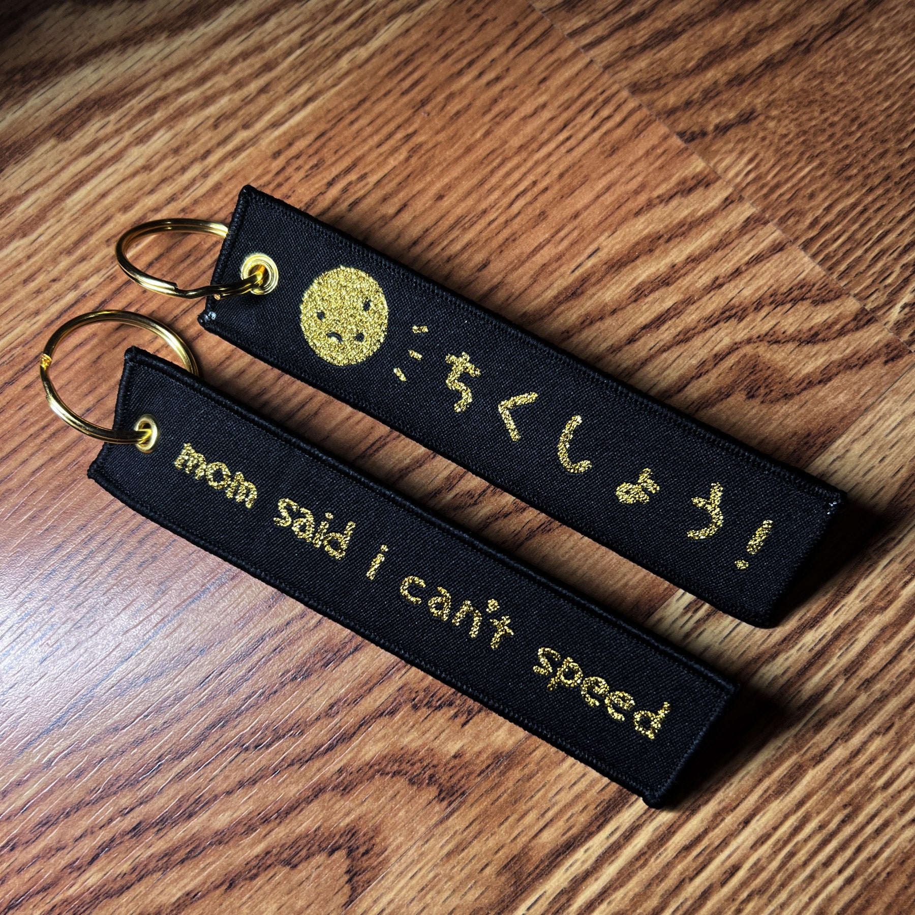 mom said i can't speed - GOLD EDITION (flight tag) - triple cat deluxe