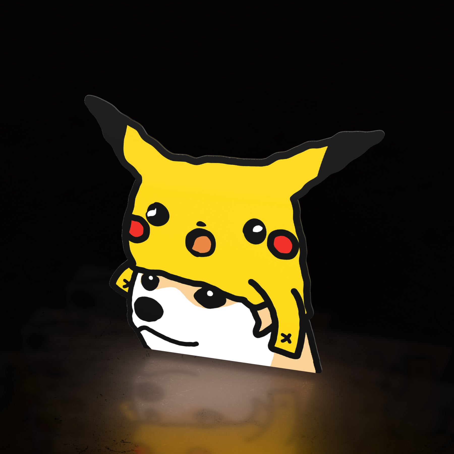 mr shocked hat boi (sticker) - triple cat deluxe