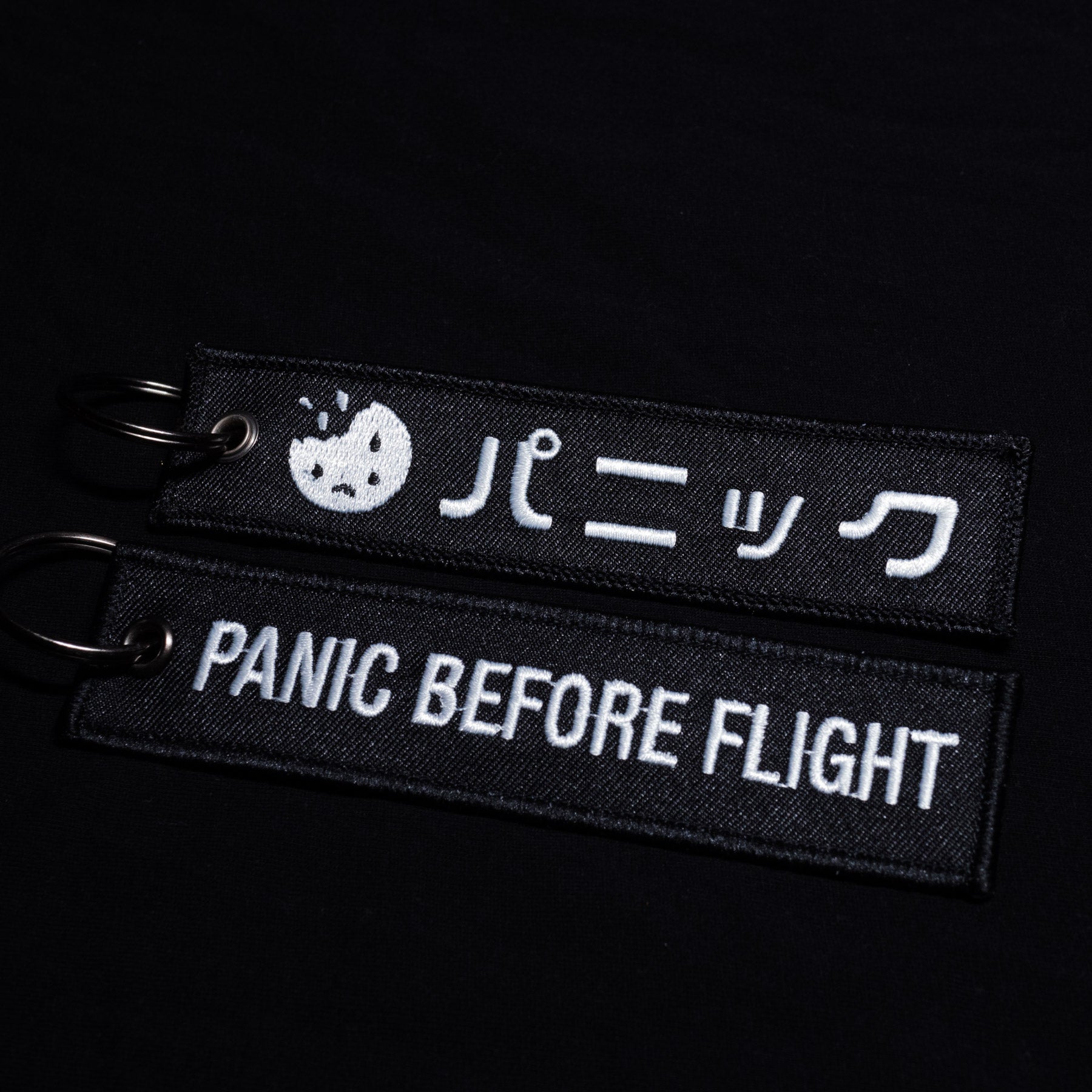 panic before flight 😰  (flight tag) ~ black - triple cat deluxe