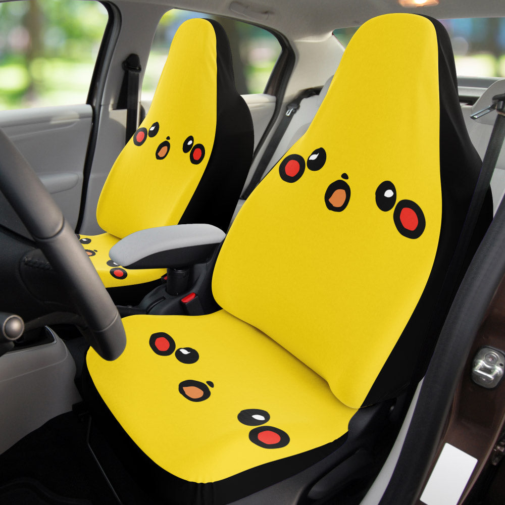 shocked boi ~ car seat cover (pair) ~ made to order - triple cat deluxe