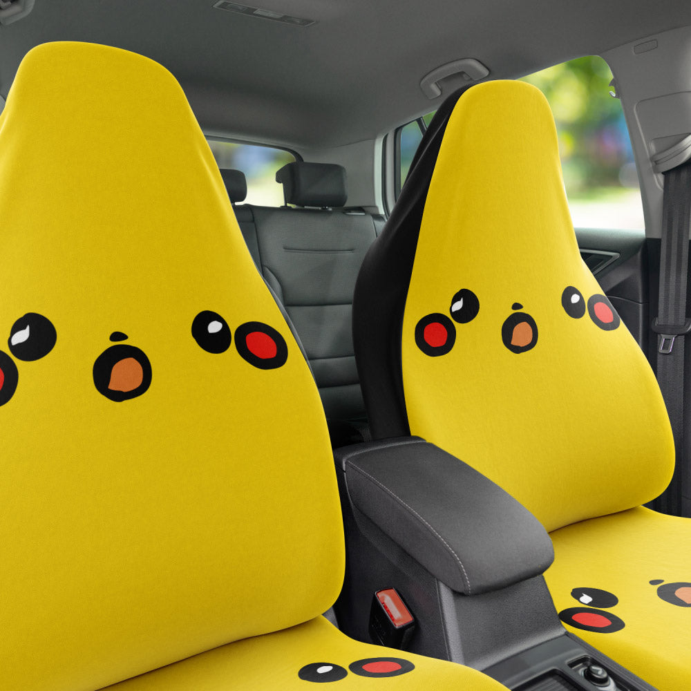 shocked boi ~ car seat cover (pair) ~ made to order - triple cat deluxe