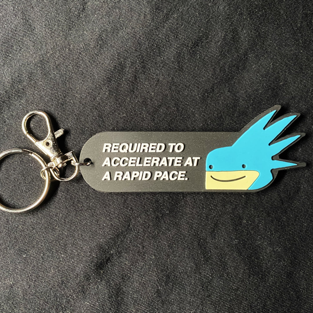 mr sanic - pvc keychain - triple cat deluxe