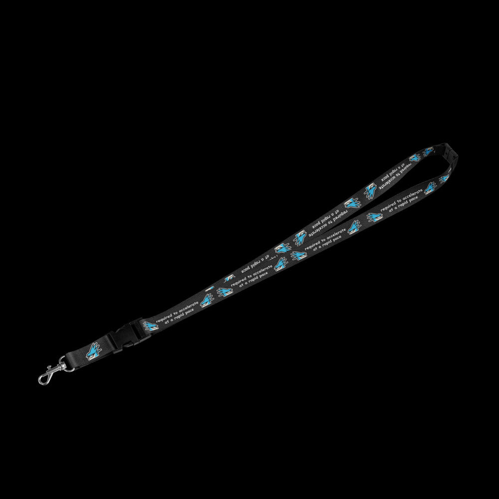mr sanic ~ required to accelerate at a rapid pace (lanyard) - triple cat deluxe