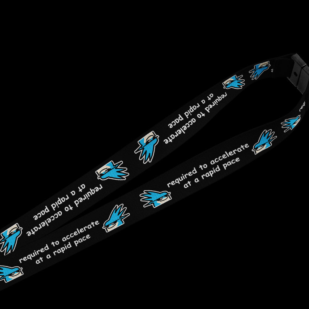 mr sanic ~ required to accelerate at a rapid pace (lanyard) - triple cat deluxe