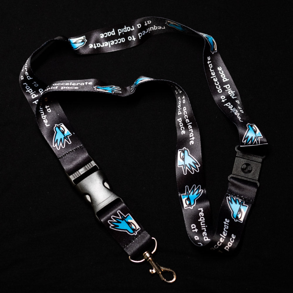 mr sanic ~ required to accelerate at a rapid pace (lanyard) - triple cat deluxe