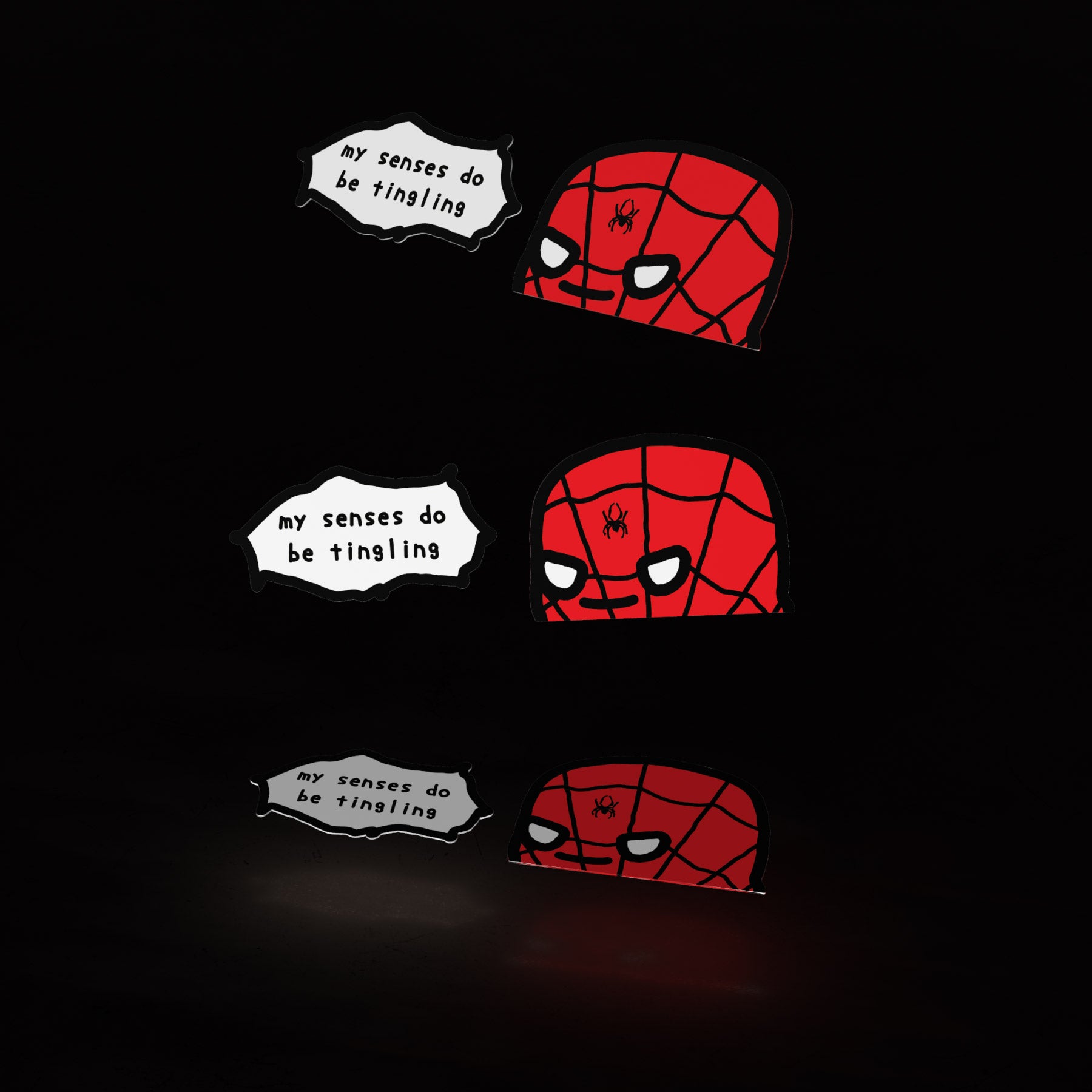 spider boi minis (3pk stickers) - triple cat deluxe