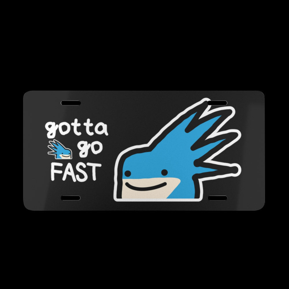 mr sanic ~ vanity license plate (made to order) - triple cat deluxe