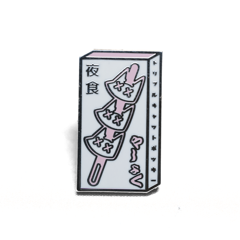 pocky white (pin) - triple cat deluxe
